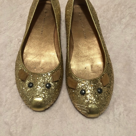 Marc Jacobs Glitter Mouse Flats - Picture 3 of 8
